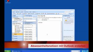 Abwesenheitsnotizen mit Outlook erstellen